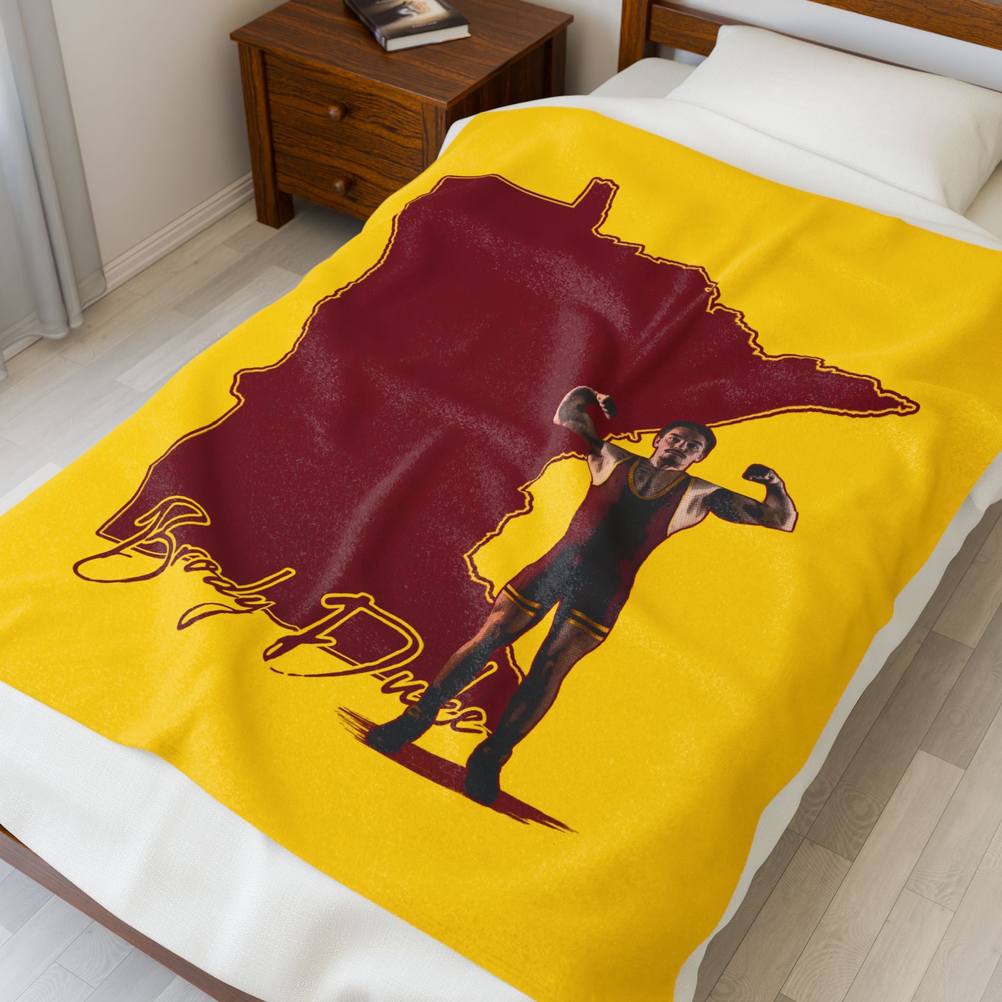 Brody Duke Velveteen Plush Blanket