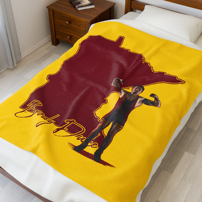 Brody Duke Velveteen Plush Blanket
