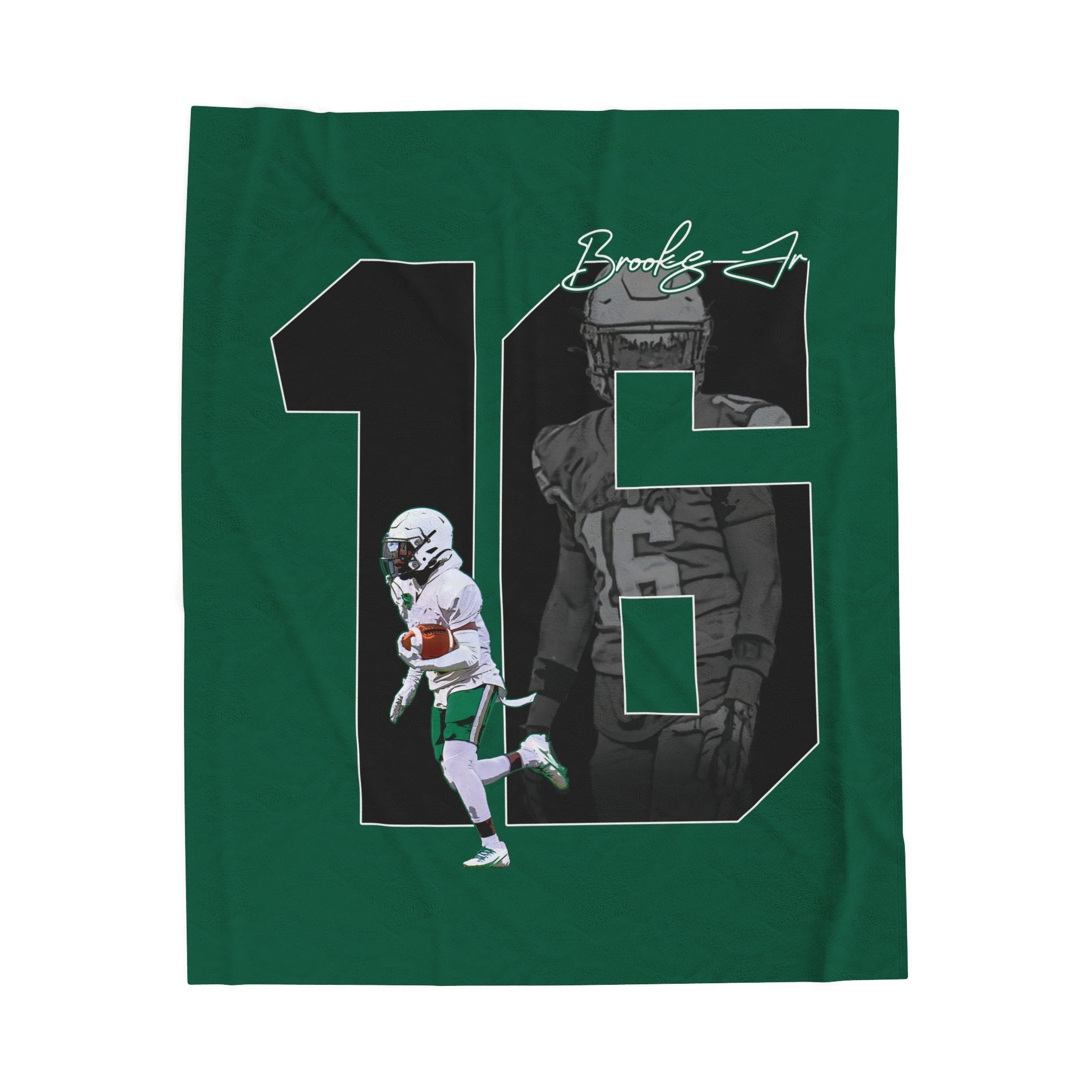 Charvez Brooks Jr Velveteen Plush Blanket