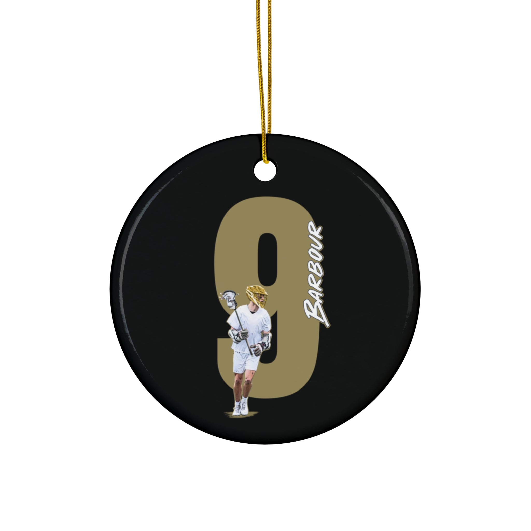 Justin Barbour Ceramic Ornament