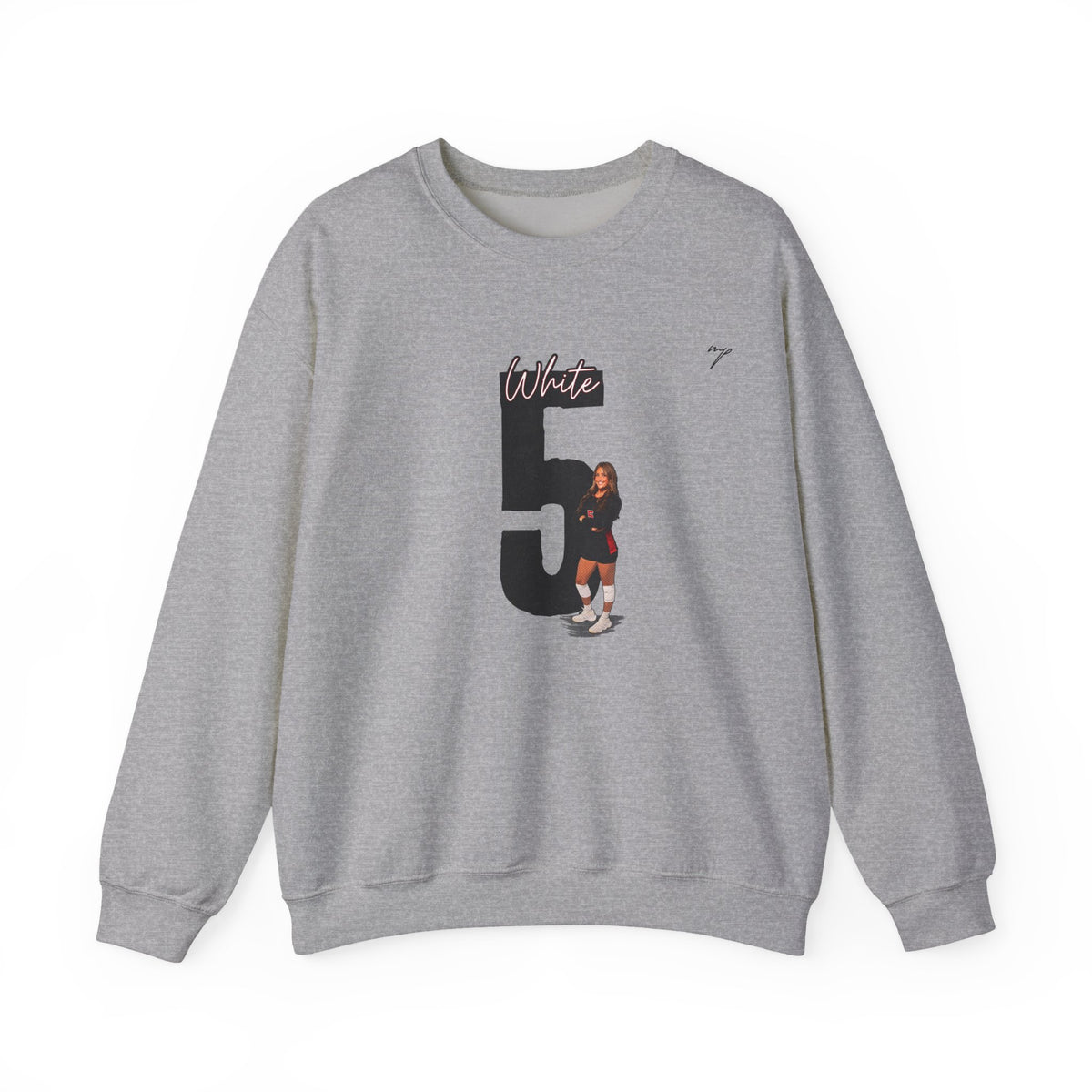 Amelia White Crewneck