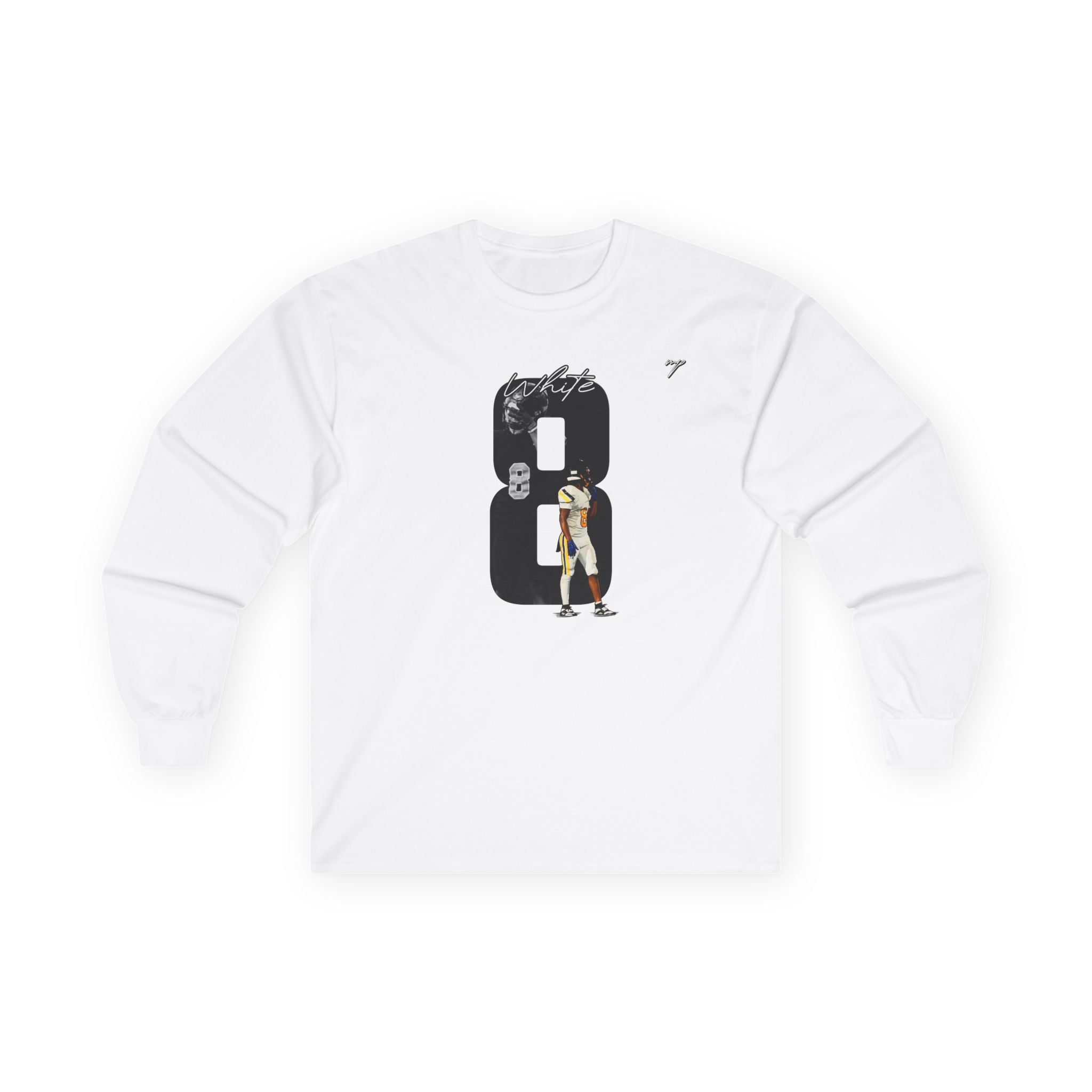 Nasir White Long Sleeve Tee