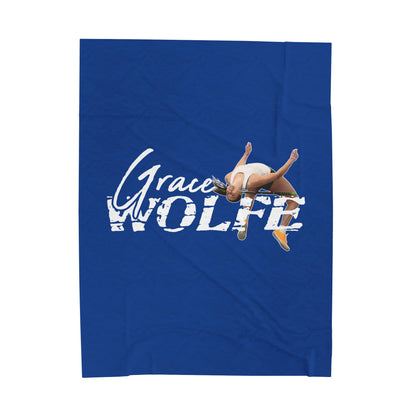 Grace Wolfe Velveteen Plush Blanket