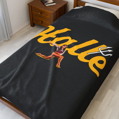 Halle Gregoire Velveteen Plush Blanket