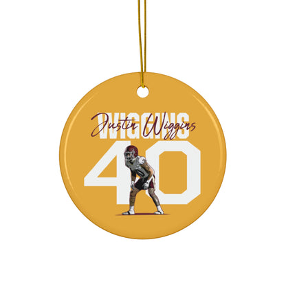 Justin Wiggins Ceramic Ornament