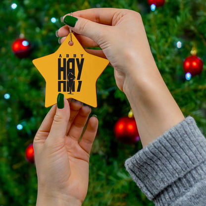 Abby Hay Ceramic Ornament