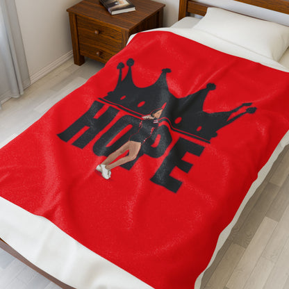 Hope Bockskopf Velveteen Plush Blanket