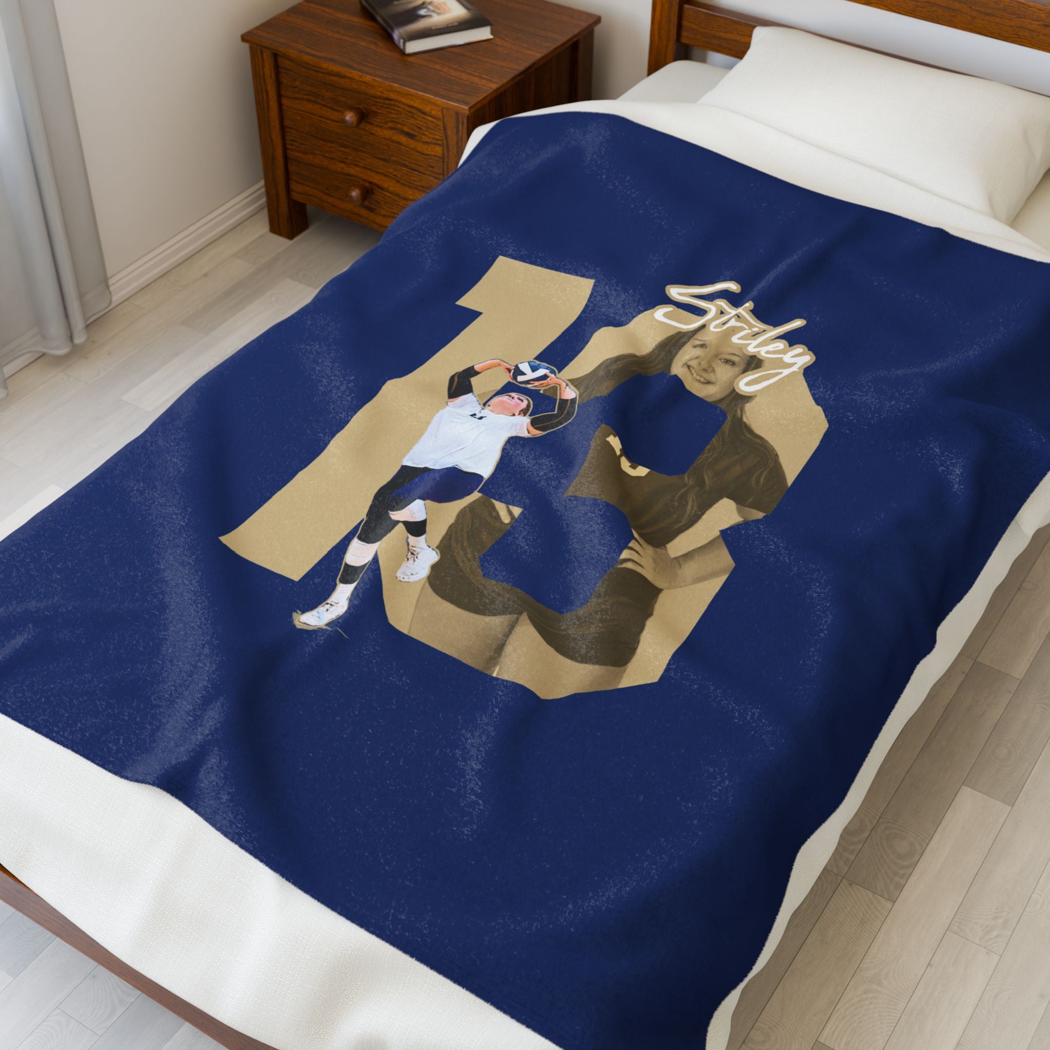 Michelle Striley Velveteen Plush Blanket