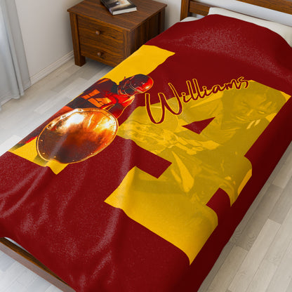 Andrew Williams Velveteen Plush Blanket