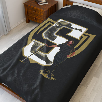 Reagan Vokoun Velveteen Plush Blanket