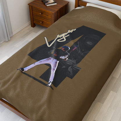James Layman Velveteen Plush Blanket