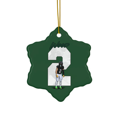 Ethan Wood Ceramic Ornament
