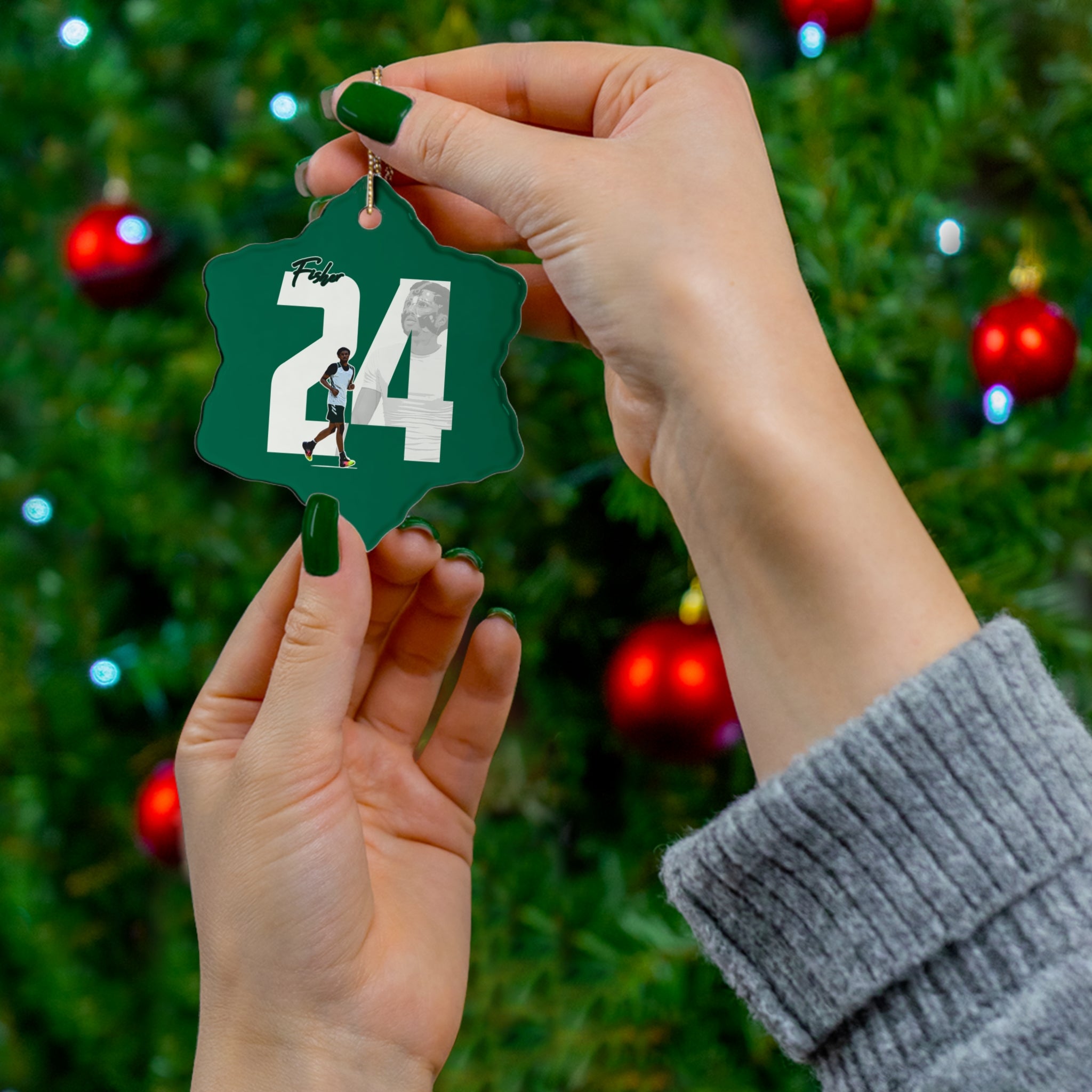 Jordan Fisher Ceramic Ornament