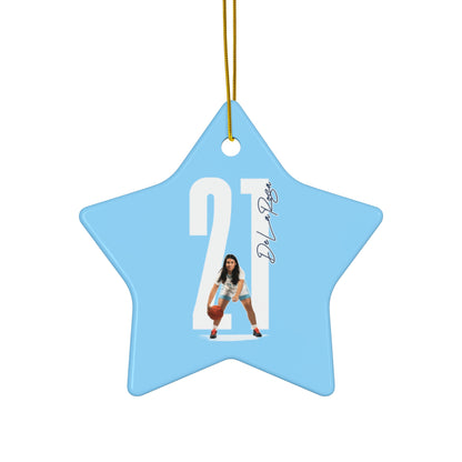 Adrianna De La Rosa Ceramic Ornament