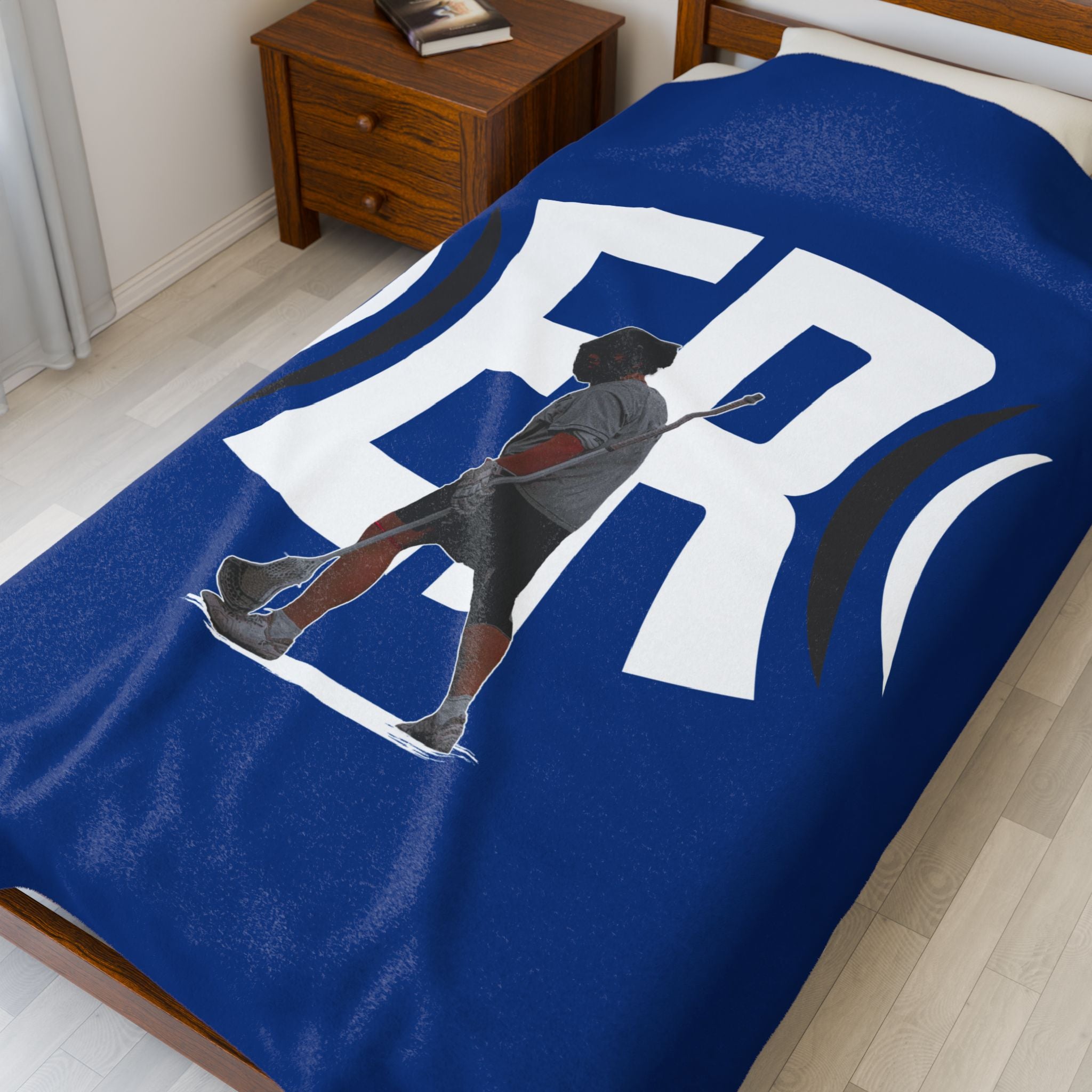 Ethan Ramsey Velveteen Plush Blanket