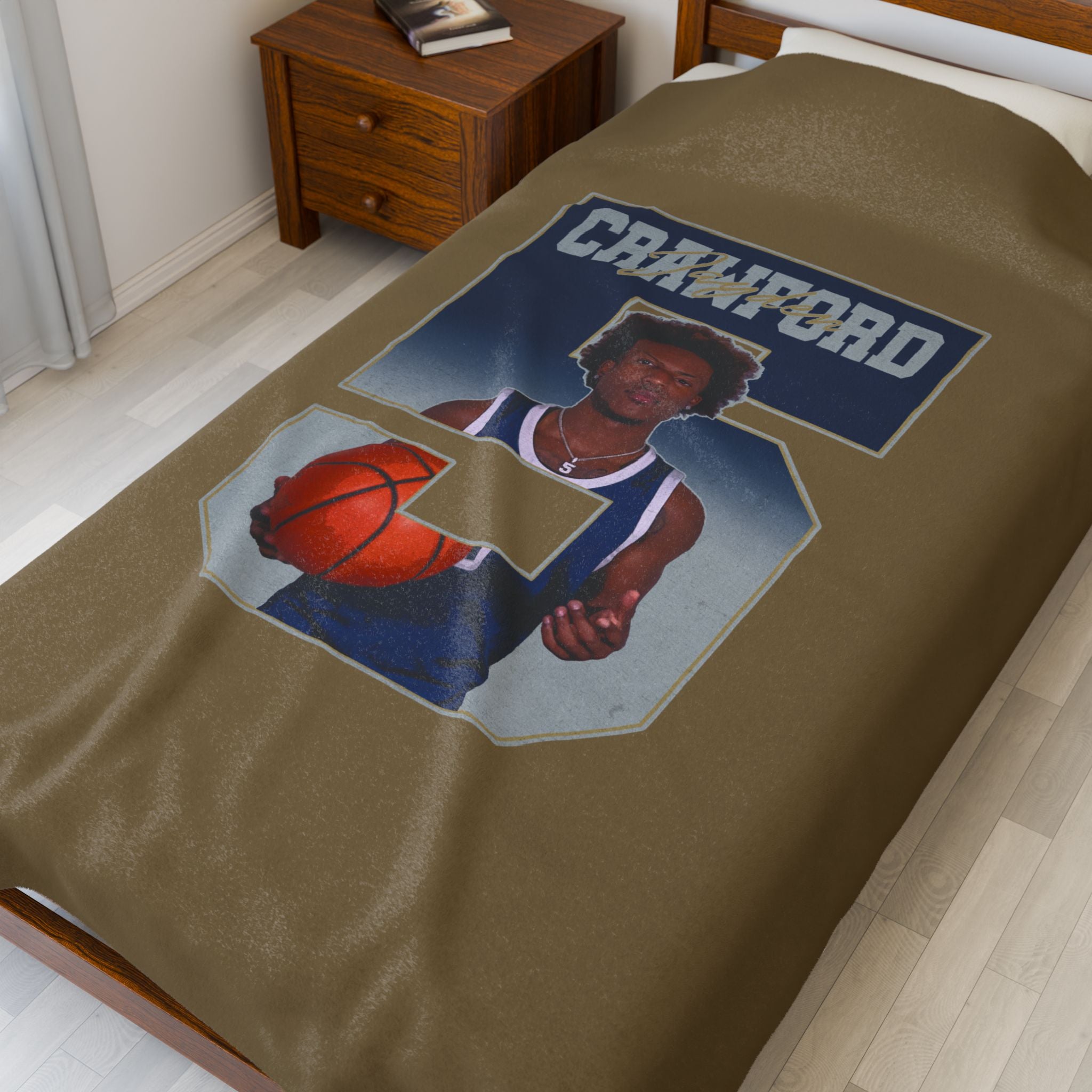 Jayden Crawford Velveteen Plush Blanket