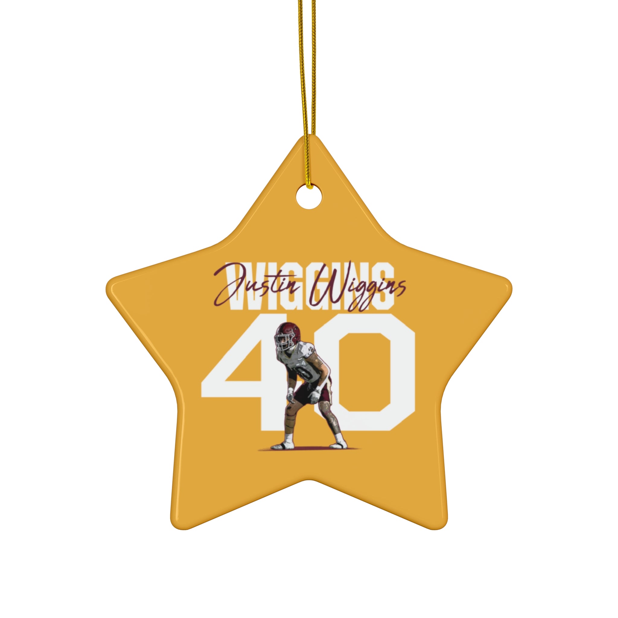 Justin Wiggins Ceramic Ornament