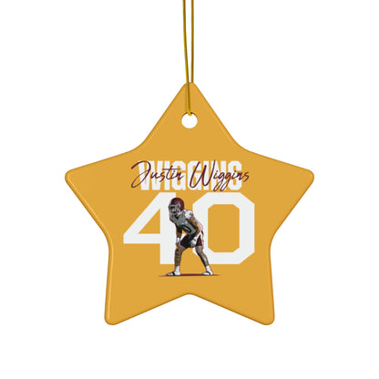Justin Wiggins Ceramic Ornament