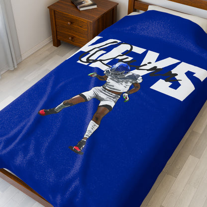 Quinn Keys Velveteen Plush Blanket