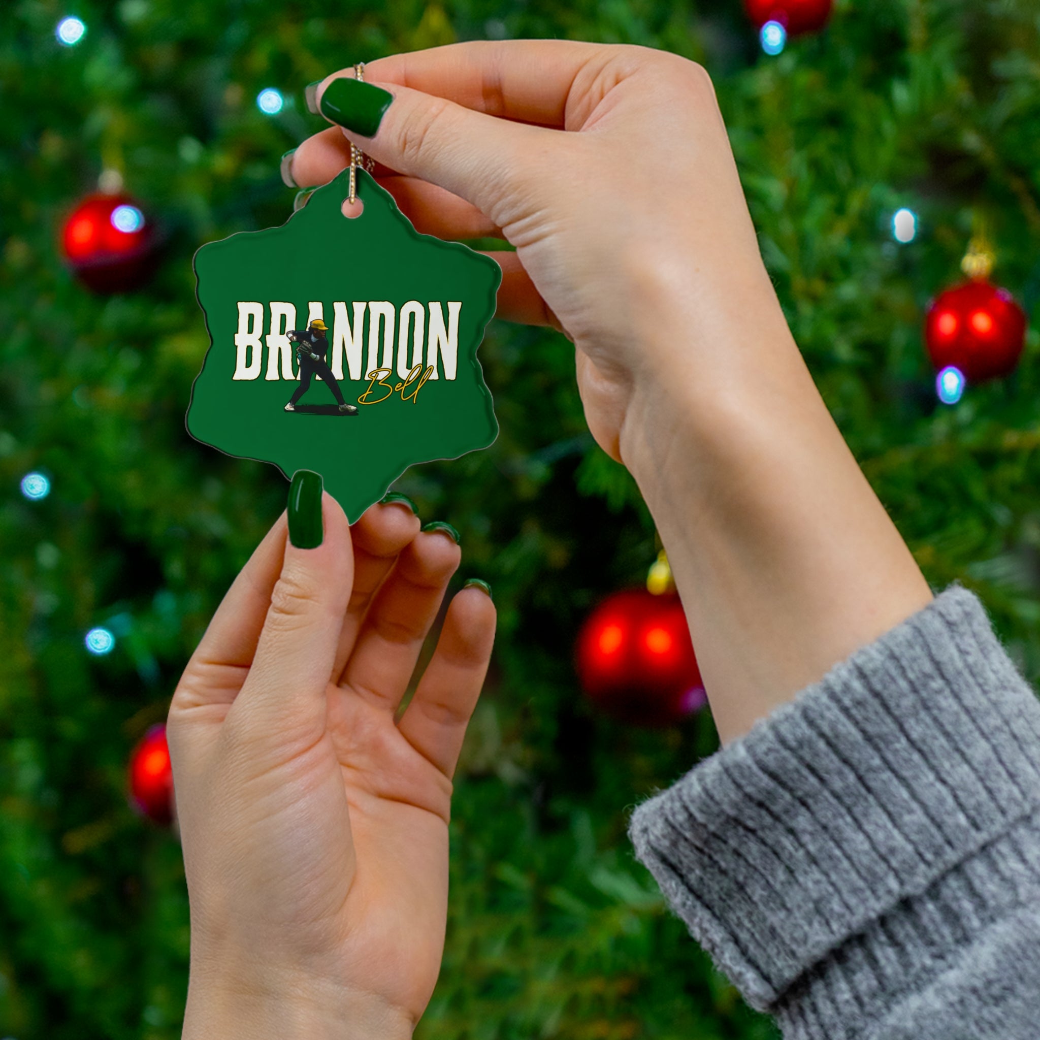 Brandon Bell Ceramic Ornament