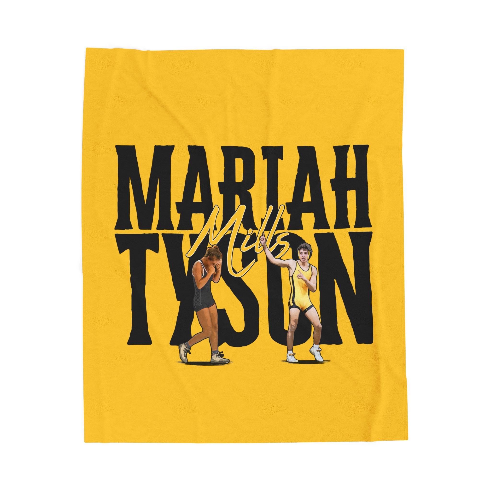 Mills Siblings Velveteen Plush Blanket