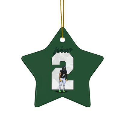 Ethan Wood Ceramic Ornament