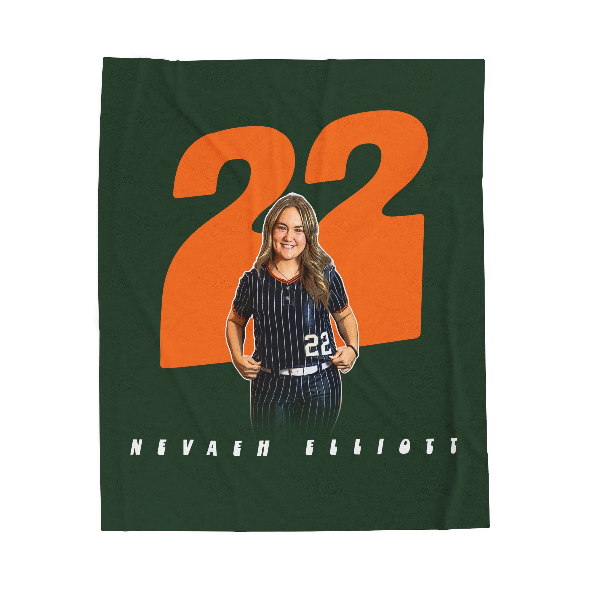 Nevaeh Elliott Velveteen Plush Blanket