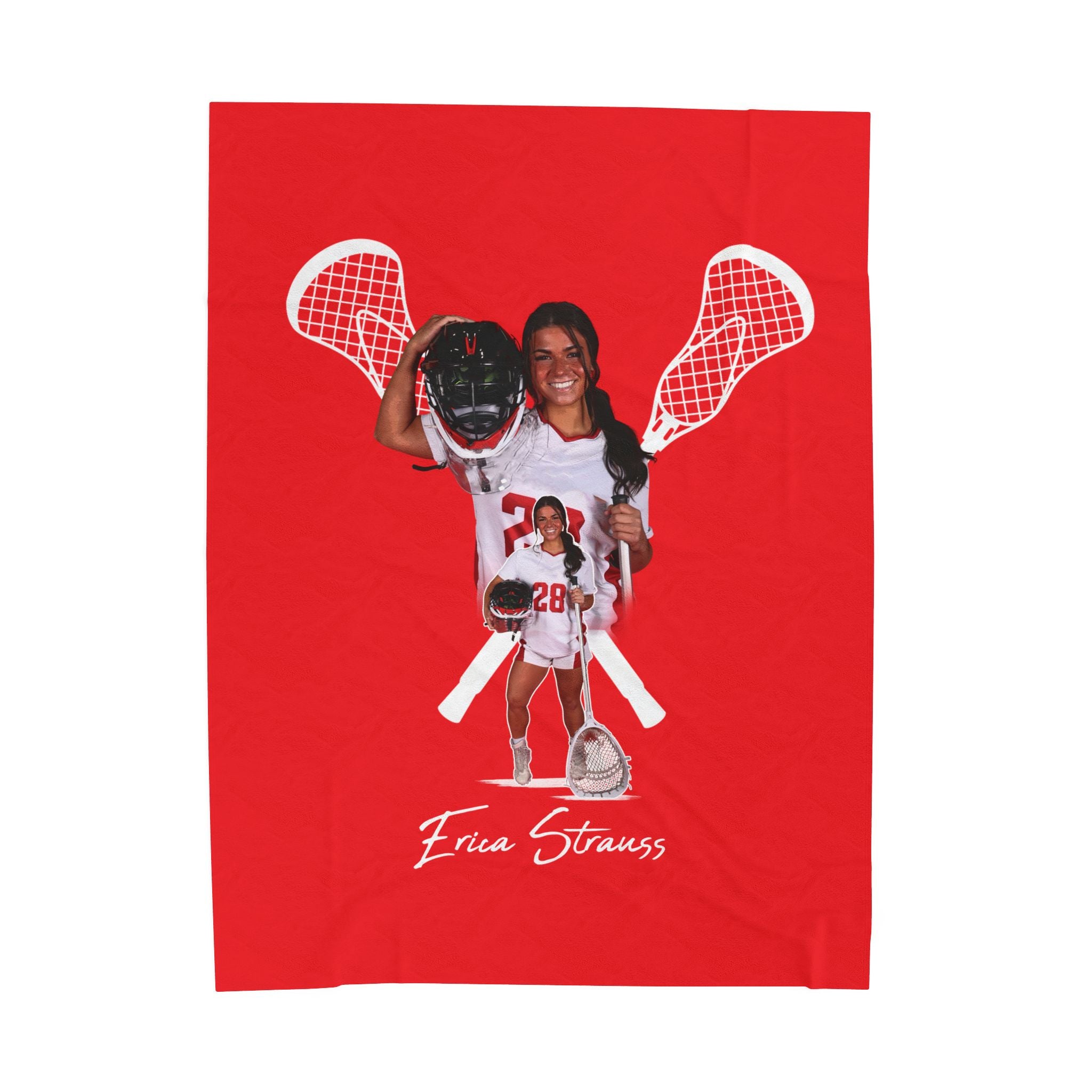 Erica Strauss Velveteen Plush Blanket