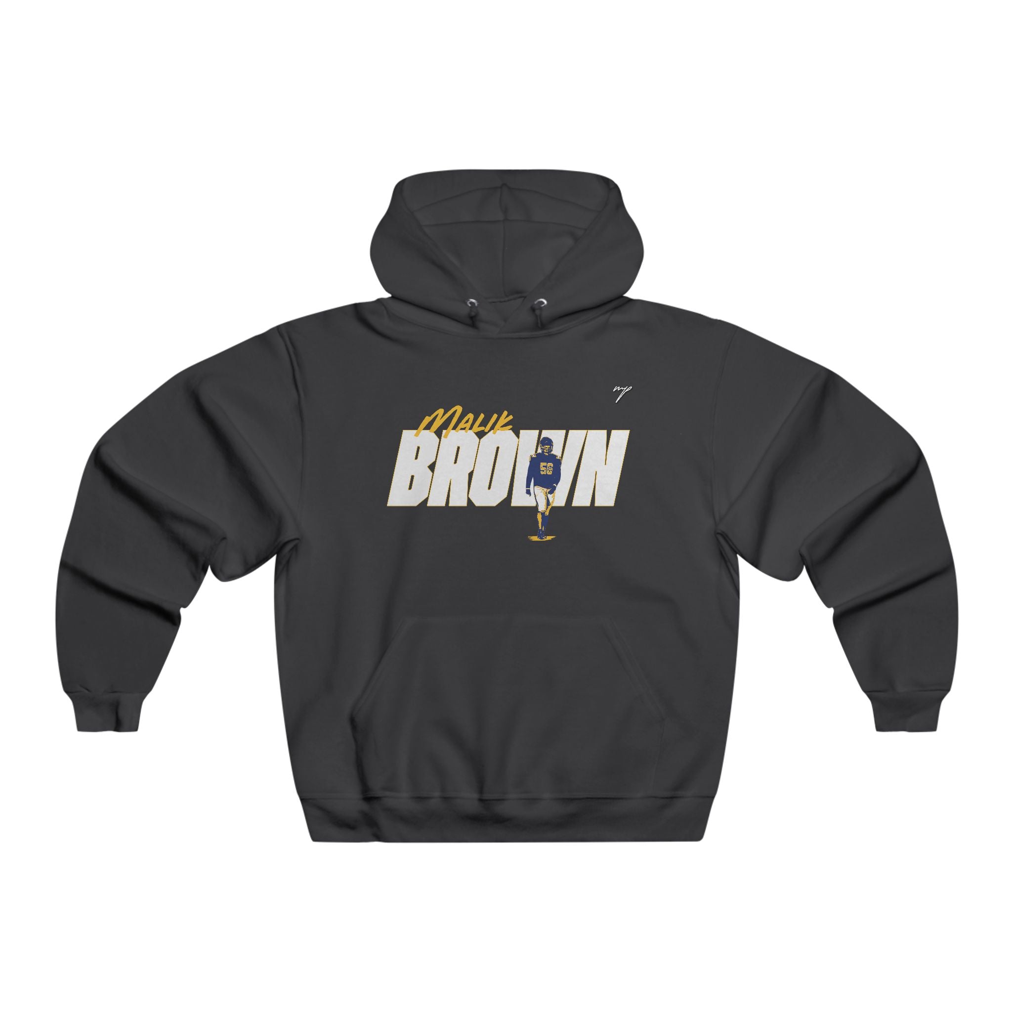 Malik Brown Vintage Hoodie