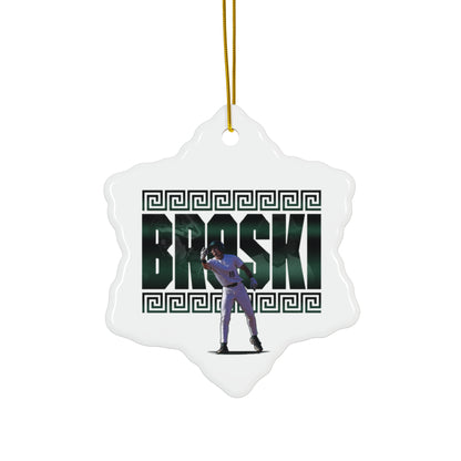 Adam Broski Ceramic Ornament