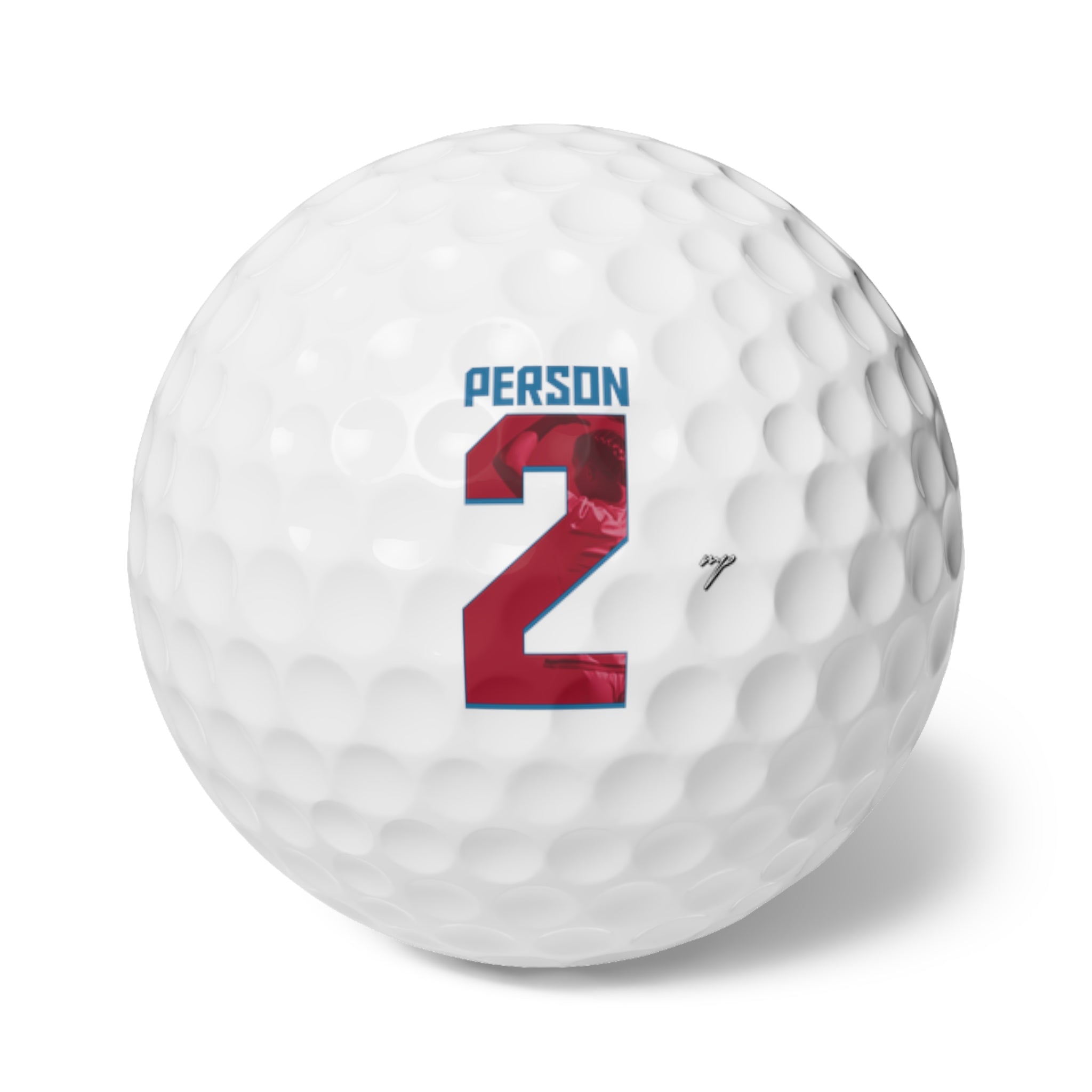 Taylor Person Golf Balls, 6pc