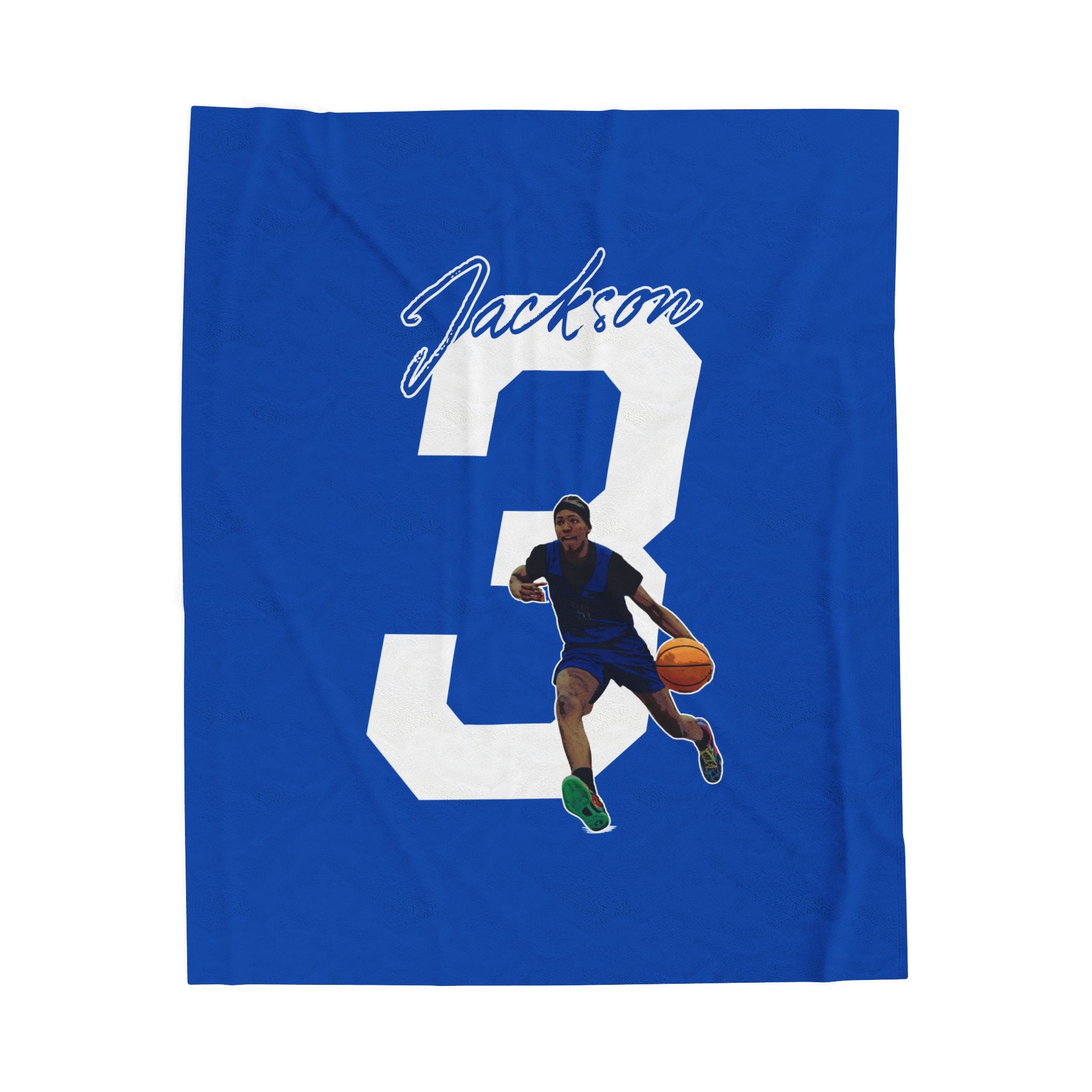 Kai Jackson Velveteen Plush Blanket