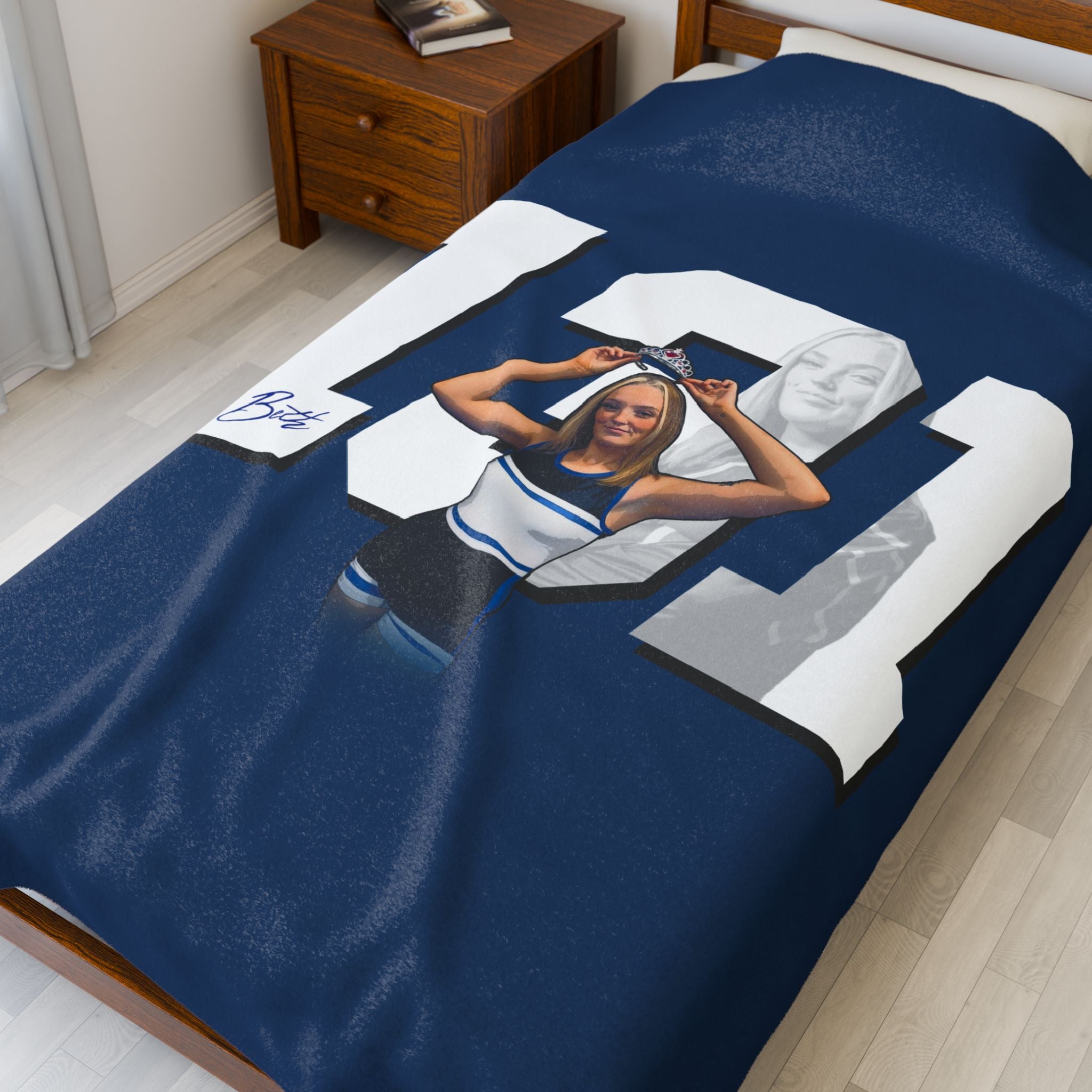 Sara Crosslin Velveteen Plush Blanket
