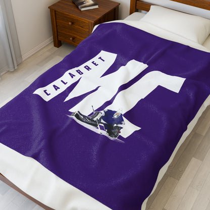 Michael Calabret Velveteen Plush Blanket