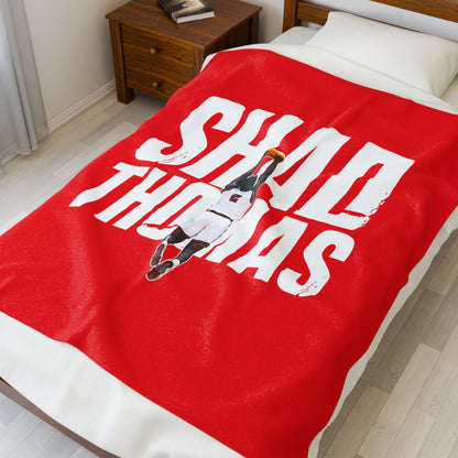 Shad Thomas Velveteen Plush Blanket