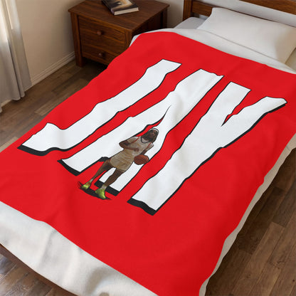 Jeremiah Hall Velveteen Plush Blanket