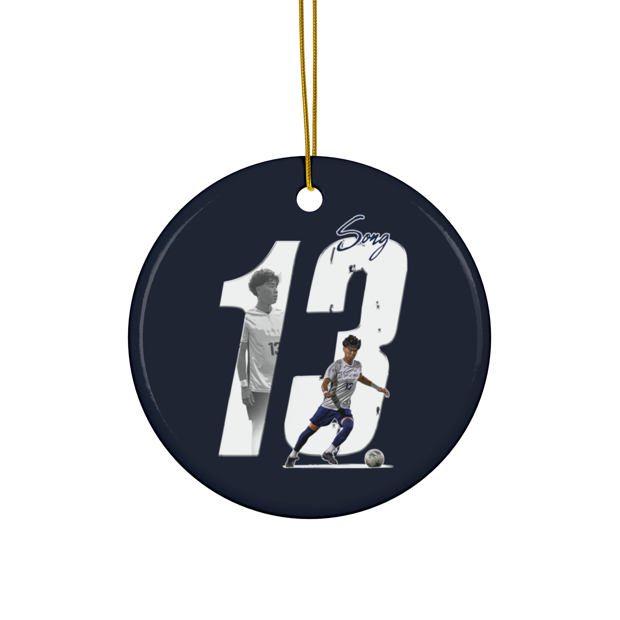 Justin Song Ceramic Ornament