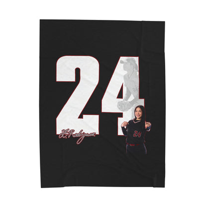 Zantelle Rodriguez Velveteen Plush Blanket