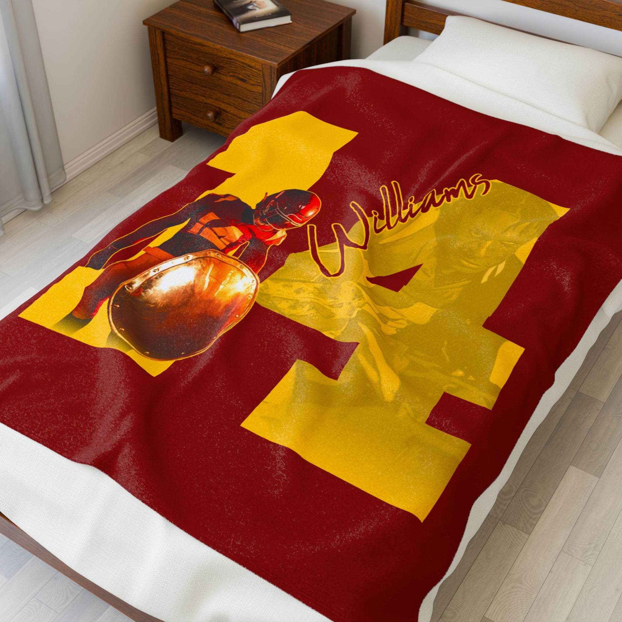 Andrew Williams Velveteen Plush Blanket