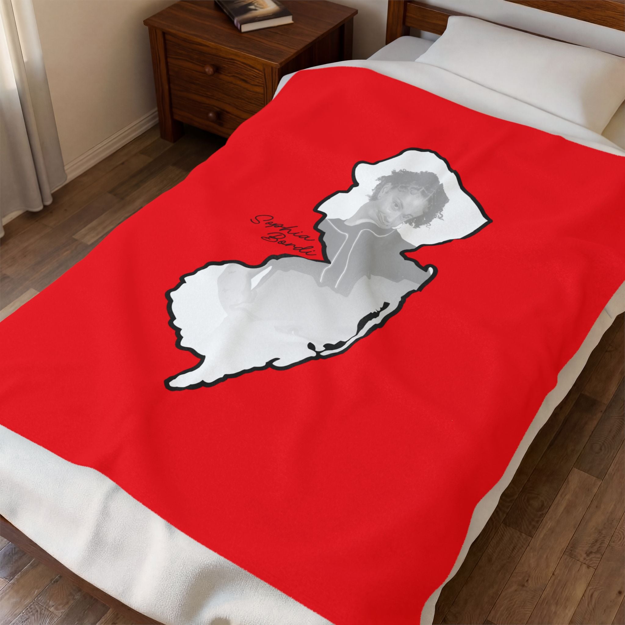 Sophia Bordi Velveteen Plush Blanket