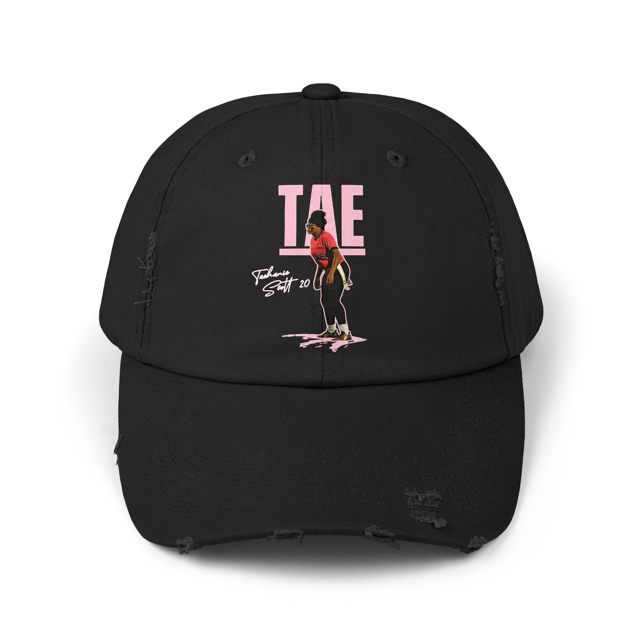 Taehanie Scott Distressed Dad Cap