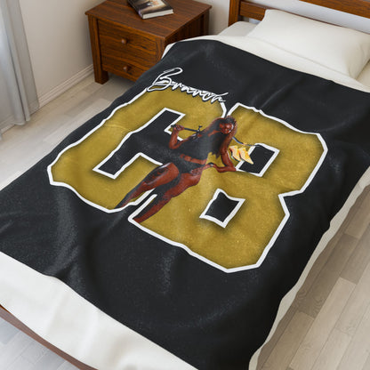 Colleen "Co Co" Branch Velveteen Plush Blanket