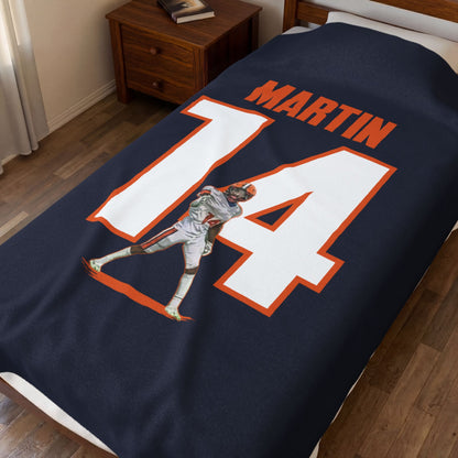 D'Caprio Martin Velveteen Plush Blanket