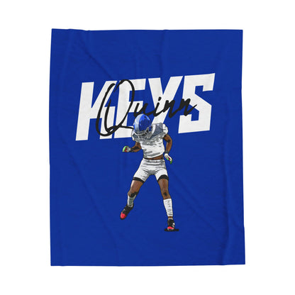 Quinn Keys Velveteen Plush Blanket