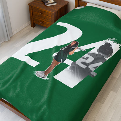 Bella Burke Velveteen Plush Blanket