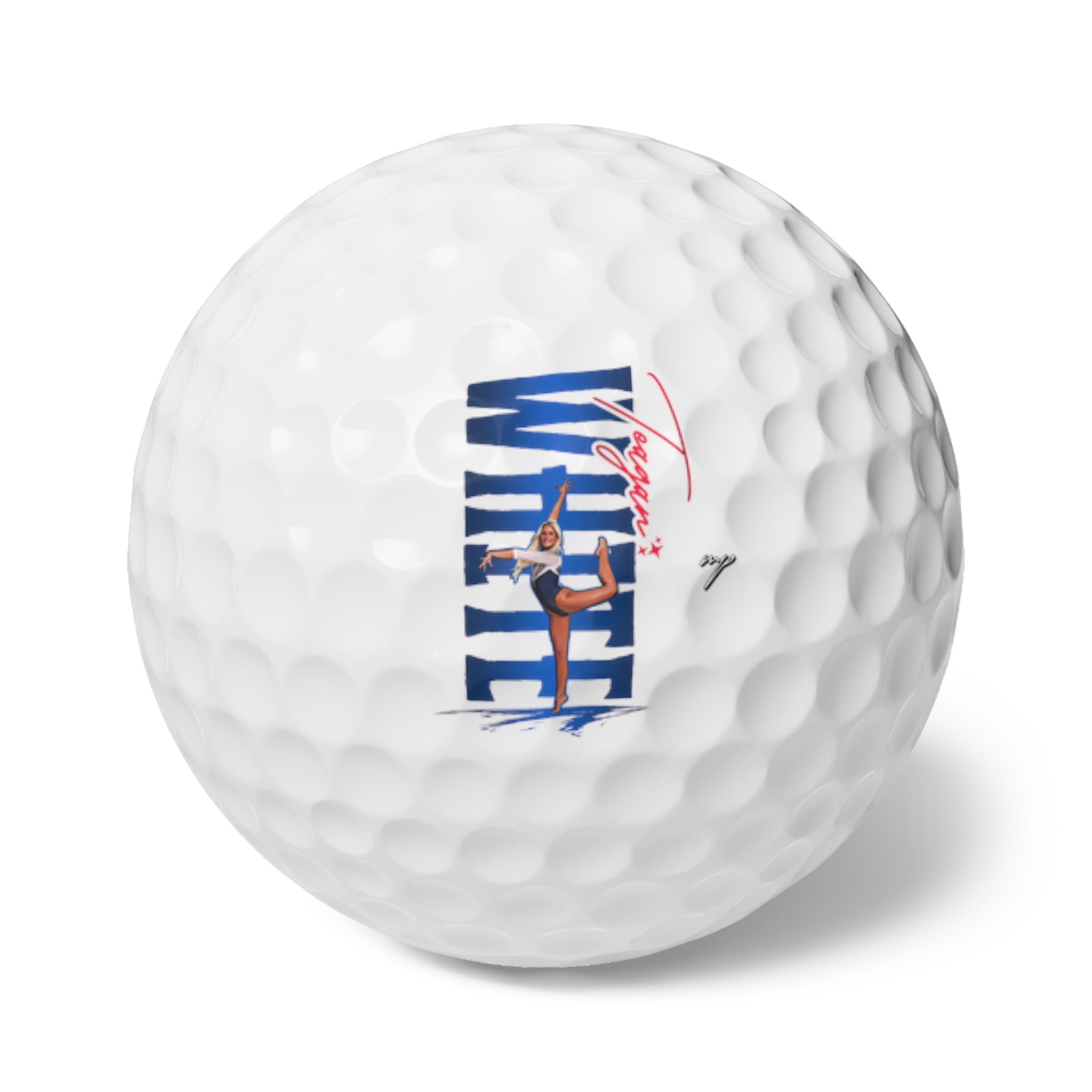 Teagan White Golf Balls, 6pc
