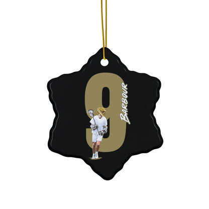 Justin Barbour Ceramic Ornament