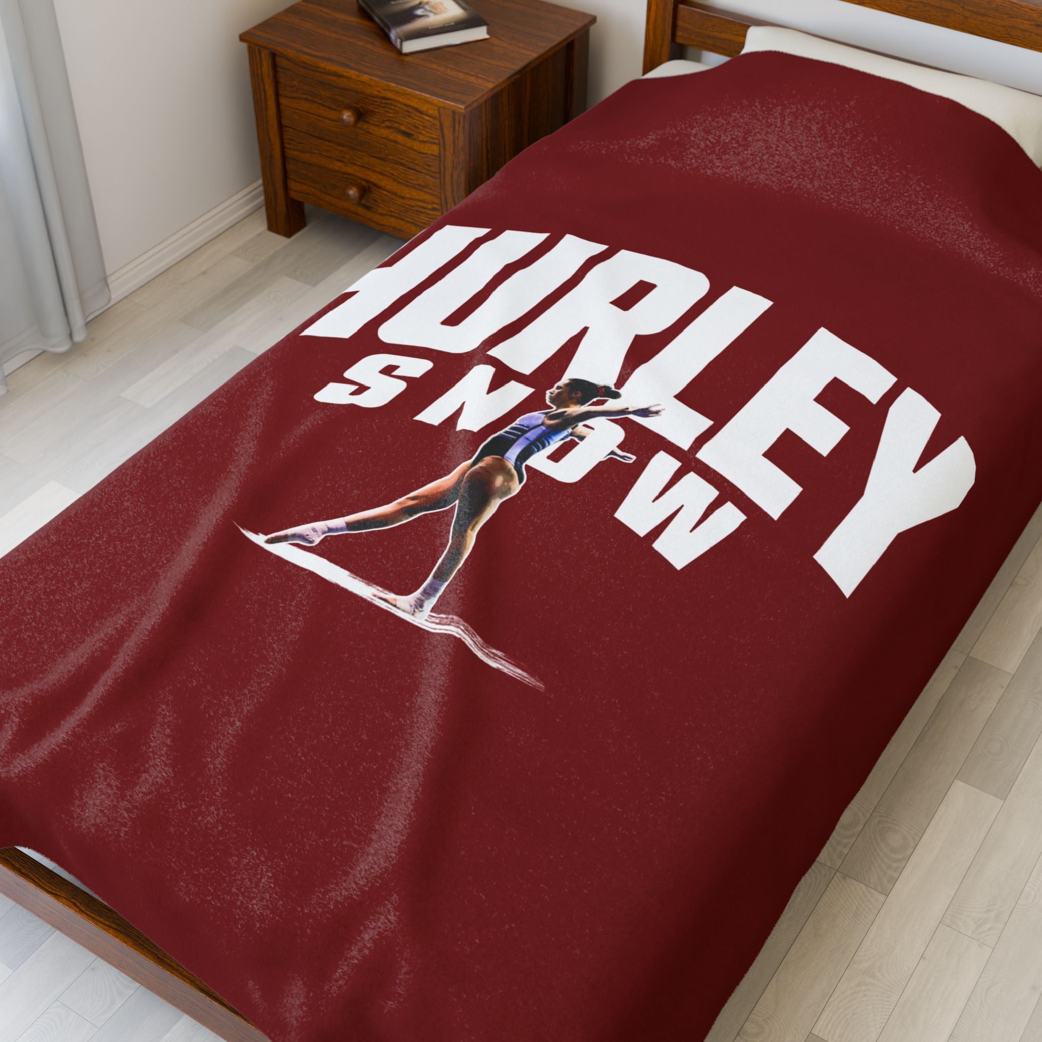 Hurley Snow Velveteen Plush Blanket