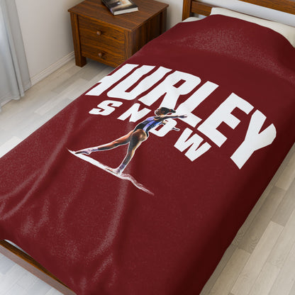 Hurley Snow Velveteen Plush Blanket