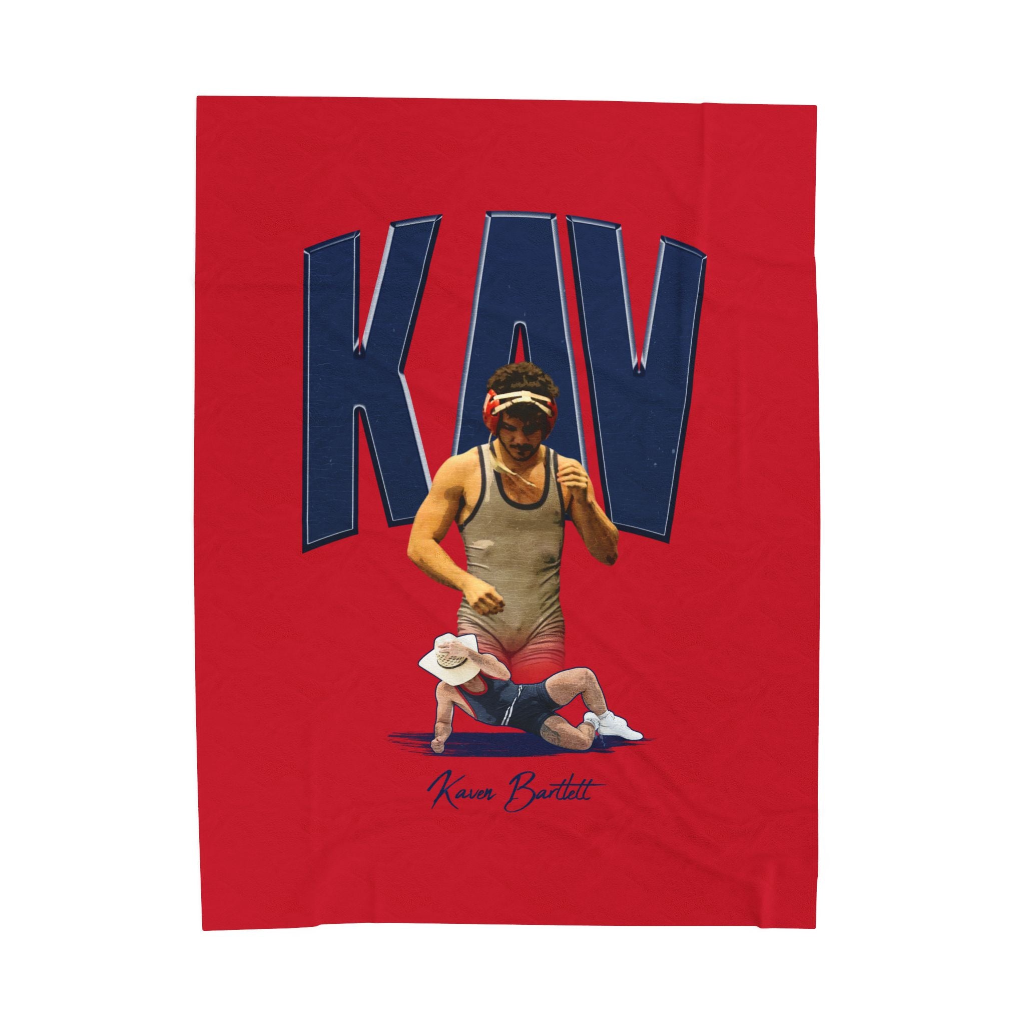 Kaven Bartlett Velveteen Plush Blanket
